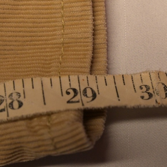 LL Bean BeanFlex Corduroy Favorite Fit Straight Leg Jeans Beige Womens 6 30x29 - Picture 7 of 7